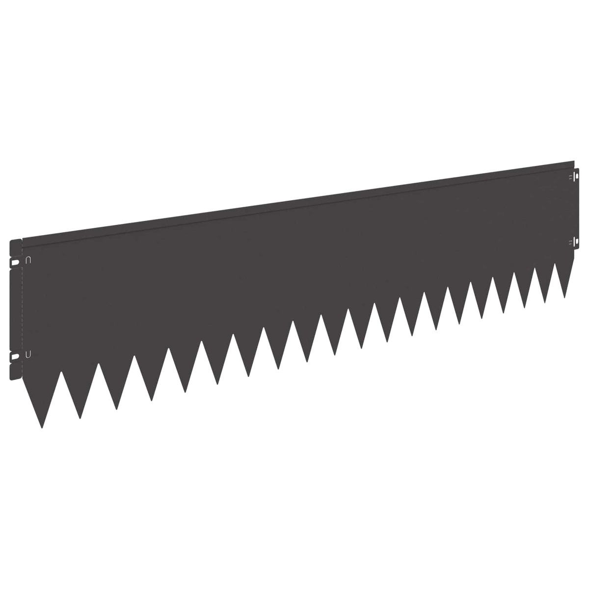Lawn Edging 103 x Steel 20 pcs Height 25 cm Black