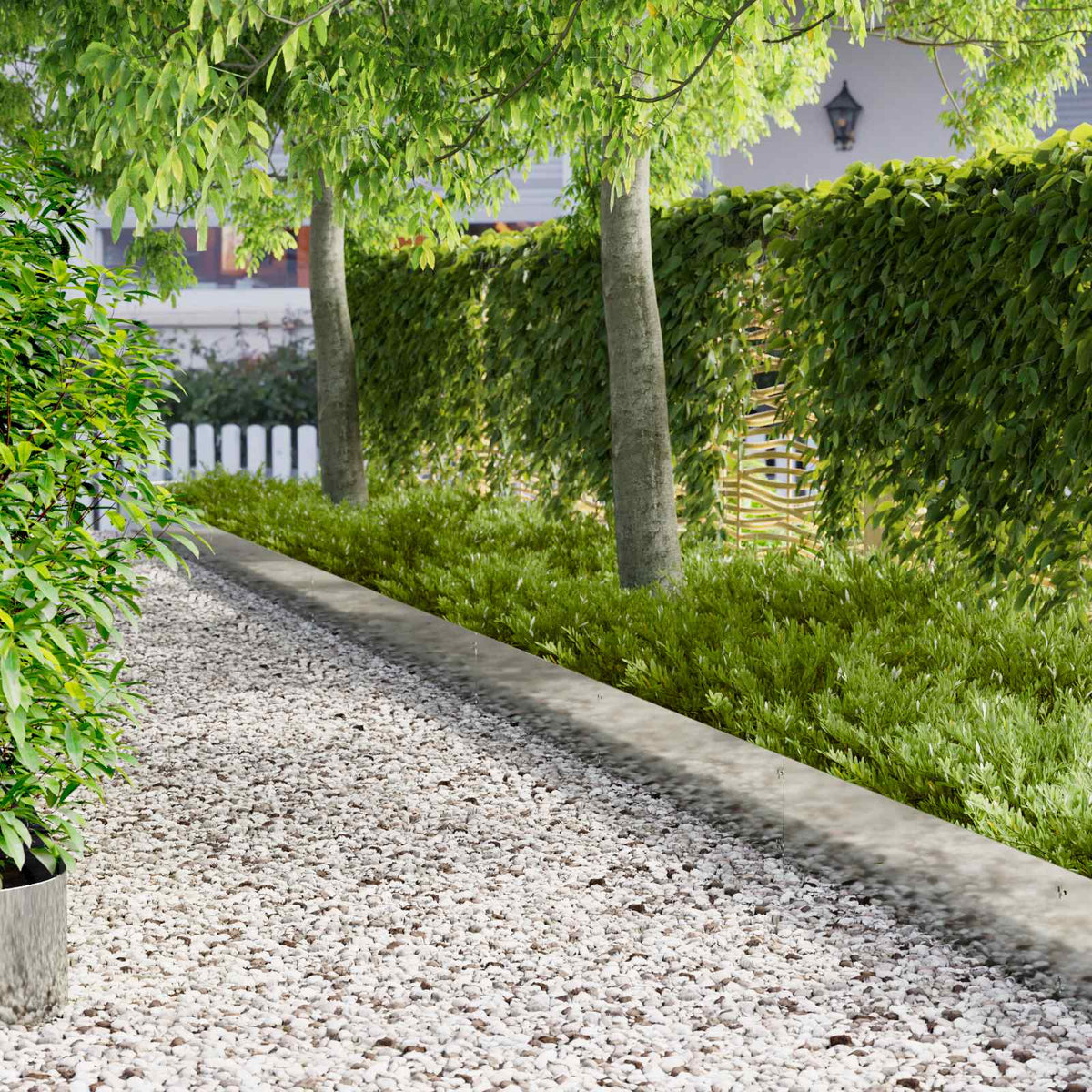 Lawn Edging 103 x Steel 20 pcs Height 25 cm Galvanised steel