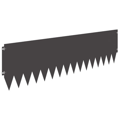Lawn Edging 103 x Steel 20 pcs Height 30 cm Black