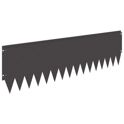 Lawn Edging 103 x Steel 20 pcs Height 30 cm Black