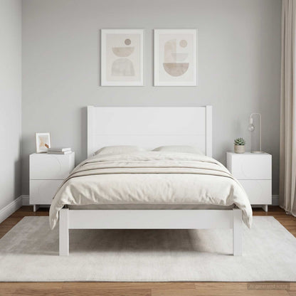 Bedside Cabinet 33.5 x 34.5 x 50 cm White 2