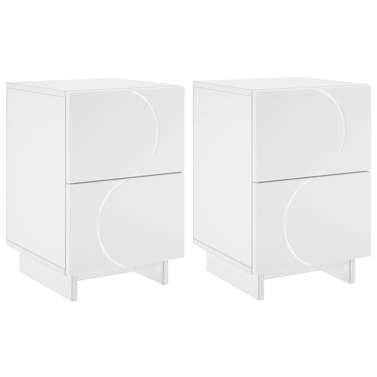 Bedside Cabinet 33.5 x 34.5 x 50 cm White 2