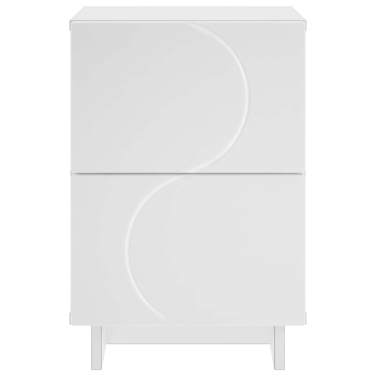 Bedside Cabinet 33.5 x 34.5 x 50 cm White 2