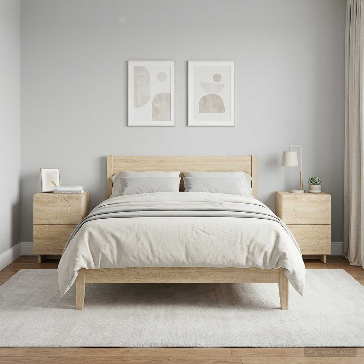 Bedside Cabinet 33.5 x 34.5 x 50 cm Sonoma oak 2