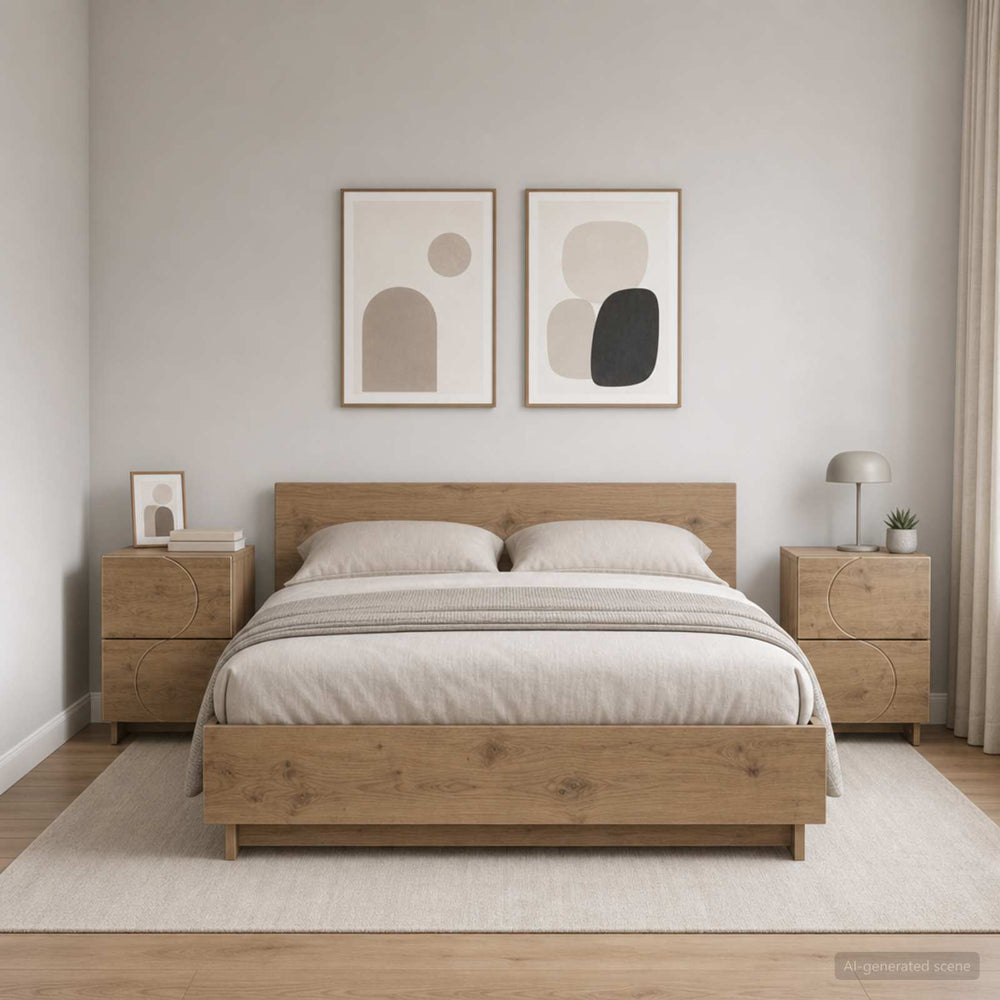 vidaXL Bedside Cabinet 33.5 x 34.5 x 50 cm