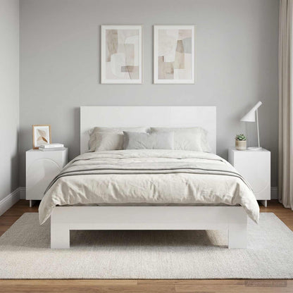Bedside Cabinet 33.5 x 34.5 x 50 cm High gloss white