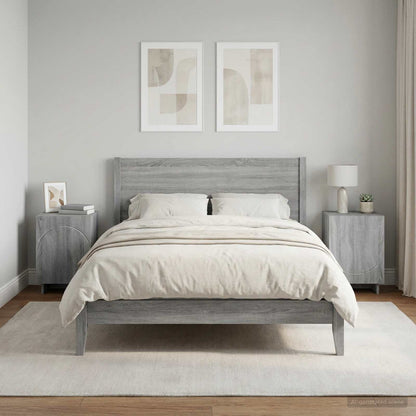 Bedside Cabinet 33.5 x 34.5 x 50 cm Grey sonoma
