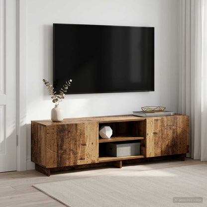 TV Stand Engineered Wood 140 x 34.5 x 40 cm Old wood