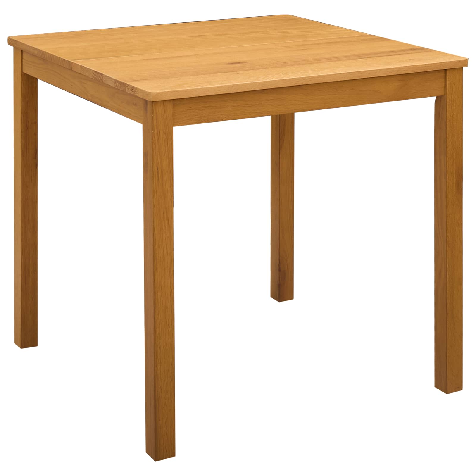 vidaXL Dining Set 5 pcs Beige Solid Oak Wood 3