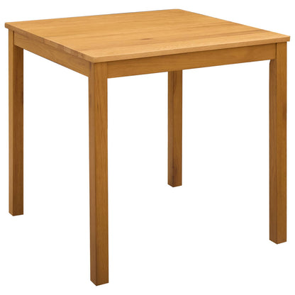 vidaXL Dining Set 5 pcs Beige Solid Oak Wood 3