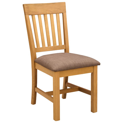 vidaXL Dining Set 5 pcs Grey Solid Oak Wood 4