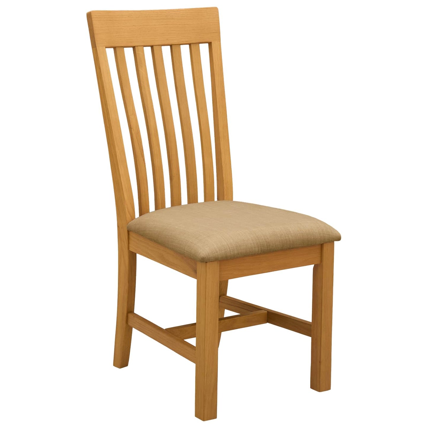 vidaXL Dining Set 4 pcs Beige Solid Oak Wood 4