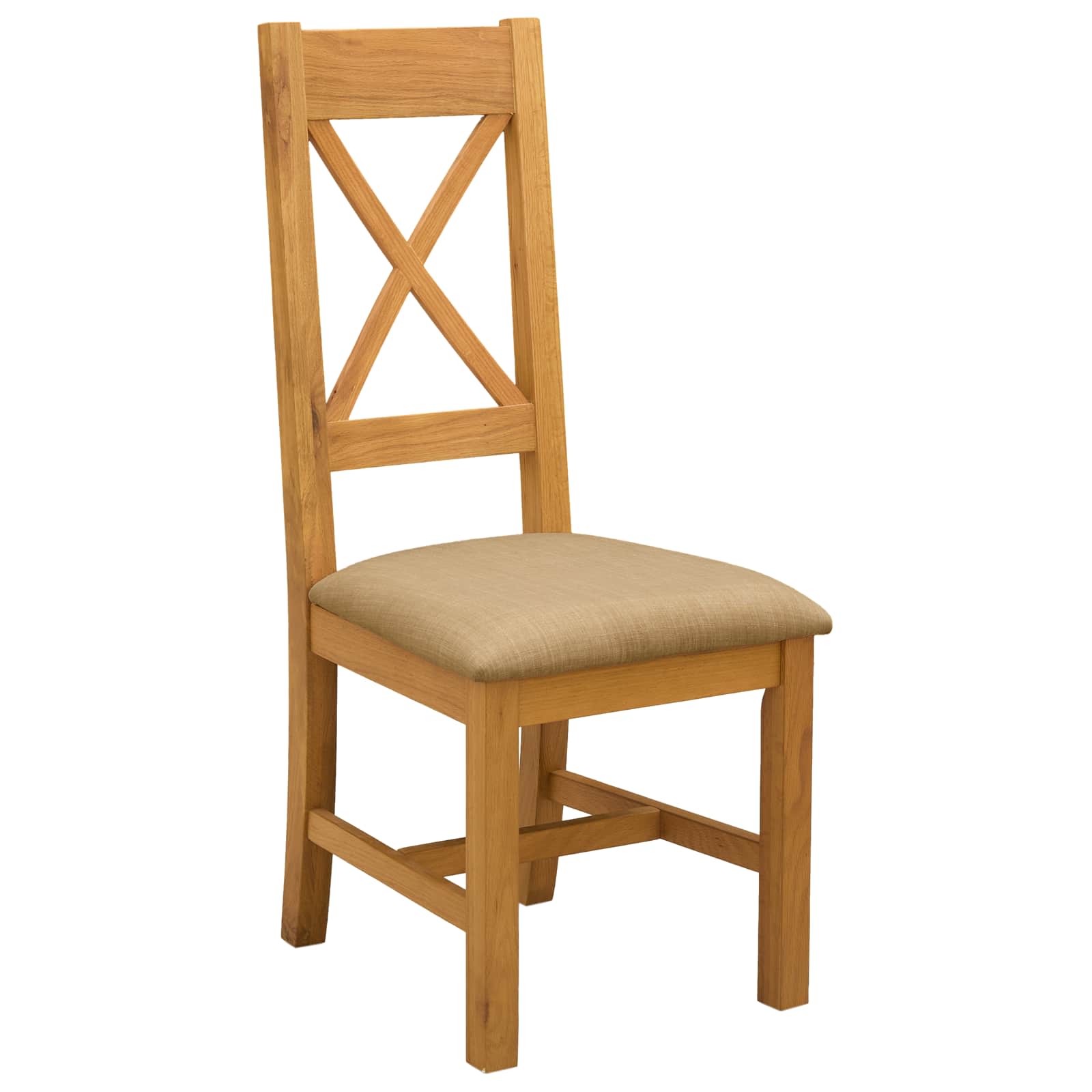 vidaXL Dining Set 4 pcs Beige Solid Oak Wood 4