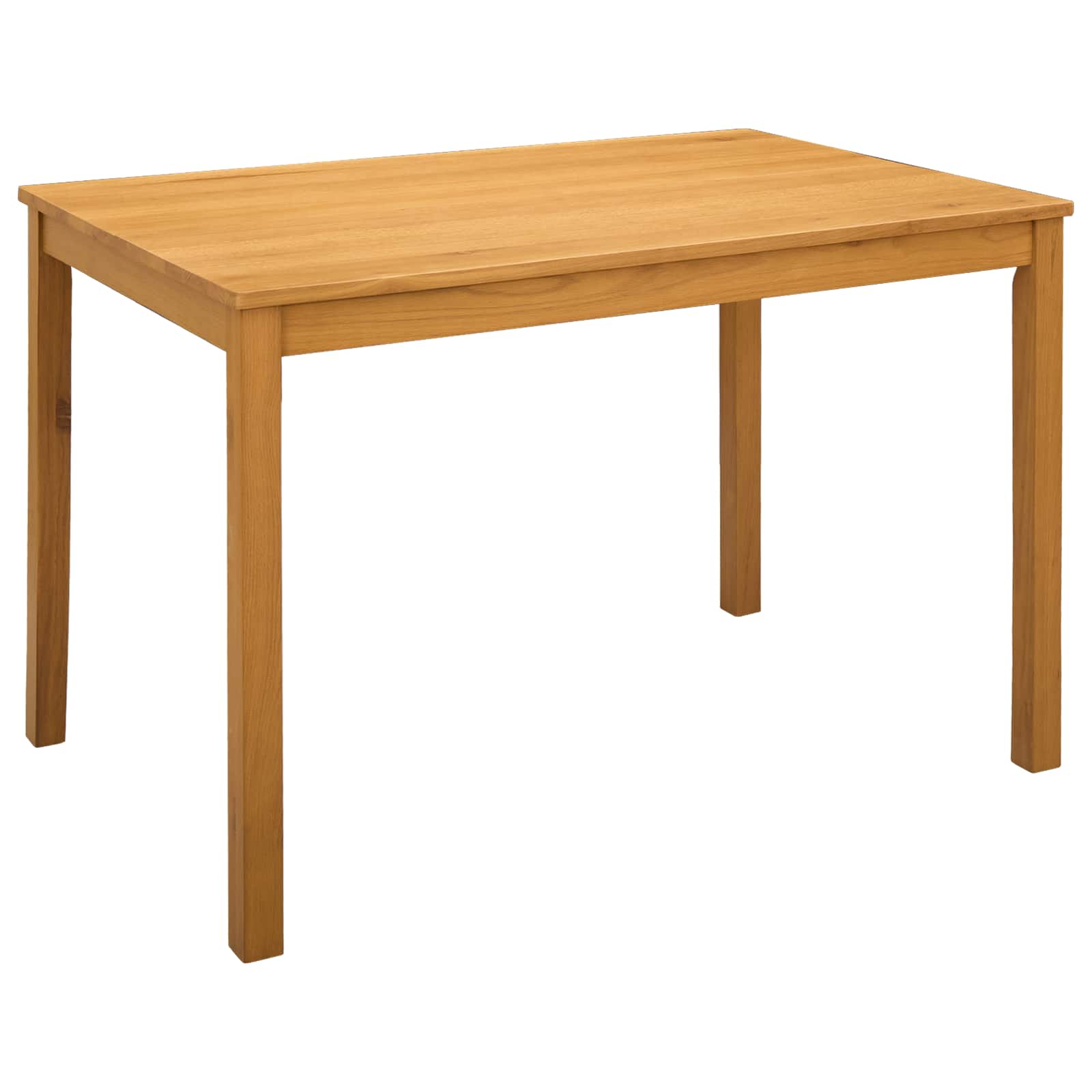 vidaXL Dining Set 4 pcs Black Solid Oak Wood 3