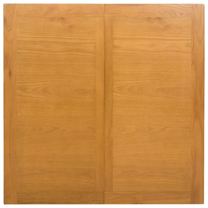 vidaXL Dining Set 5 pcs Beige Solid Oak Wood 5