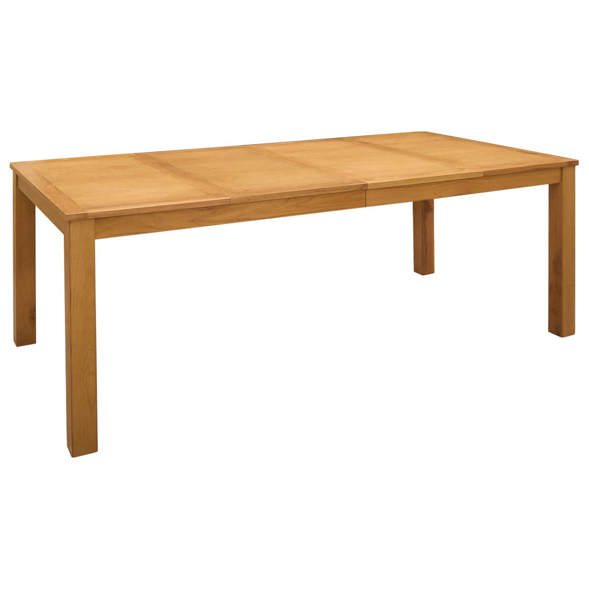 vidaXL Dining Set 7 pcs Beige Solid Oak Wood 3