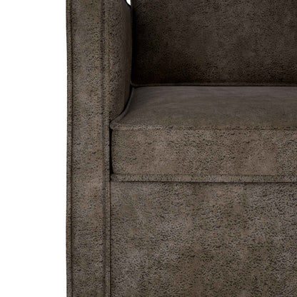 vidaXL 3 Seater Sofa Dark Grey 190 x 81 x 82 cm Faux Suede Fabric 6