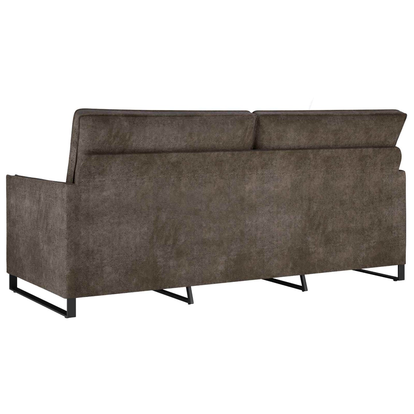 vidaXL 3 Seater Sofa Dark Grey 190 x 81 x 82 cm Faux Suede Fabric 5