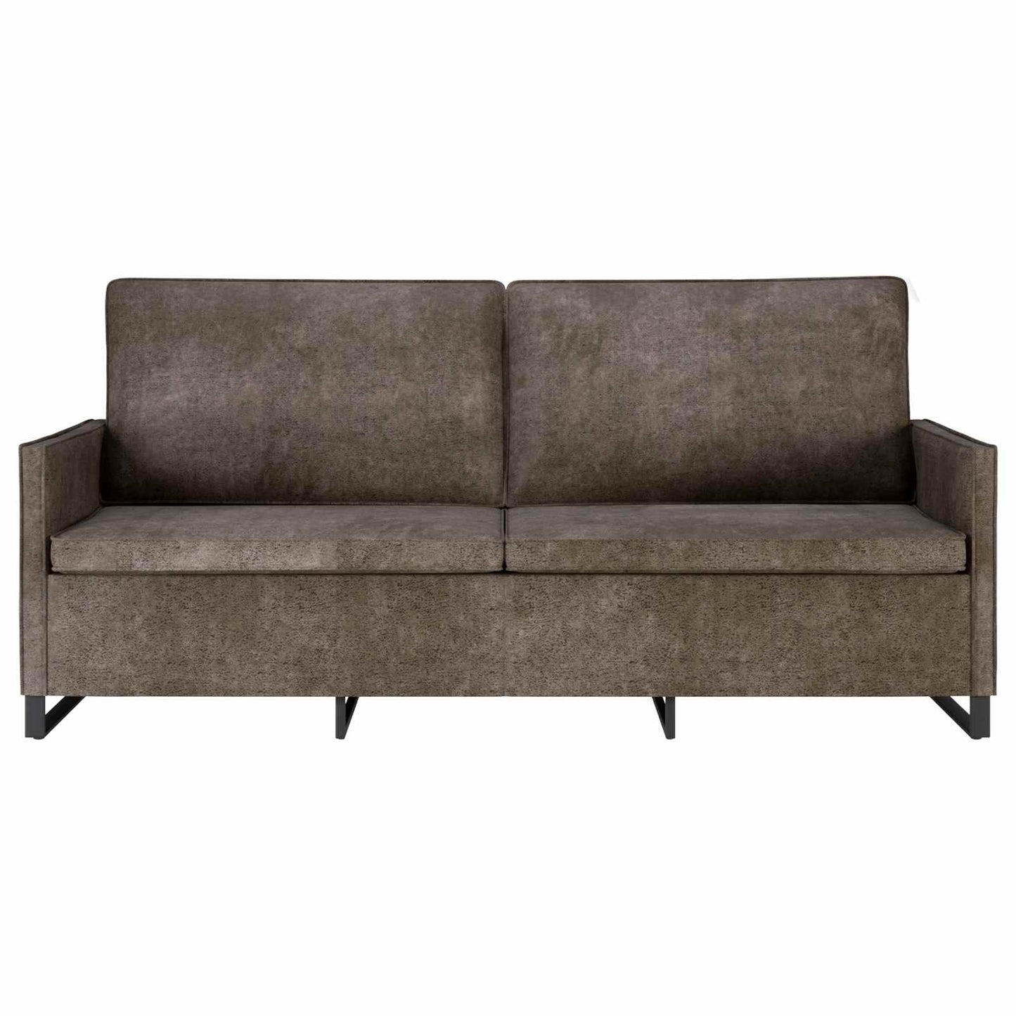 vidaXL 3 Seater Sofa Dark Grey 190 x 81 x 82 cm Faux Suede Fabric 3