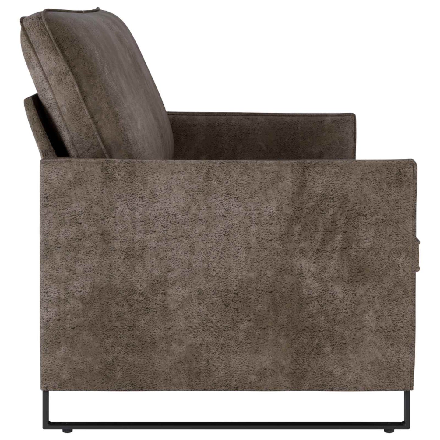 vidaXL 3 Seater Sofa Dark Grey 190 x 81 x 82 cm Faux Suede Fabric 4