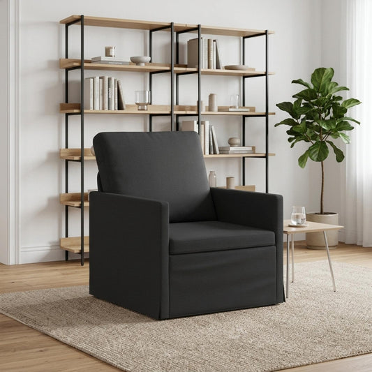Armchair 70 x 81 x 82 cm Fabric 60 cm Black
