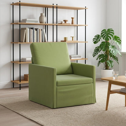 Armchair 70 x 81 x 82 cm Velvet 60 cm Light green