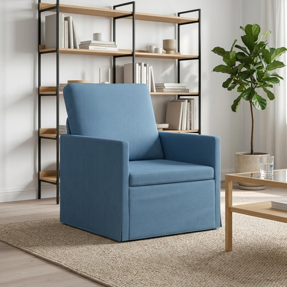 vidaXL Armchair 70 x 81 x 82 cm Corduroy Fabric 60 cm