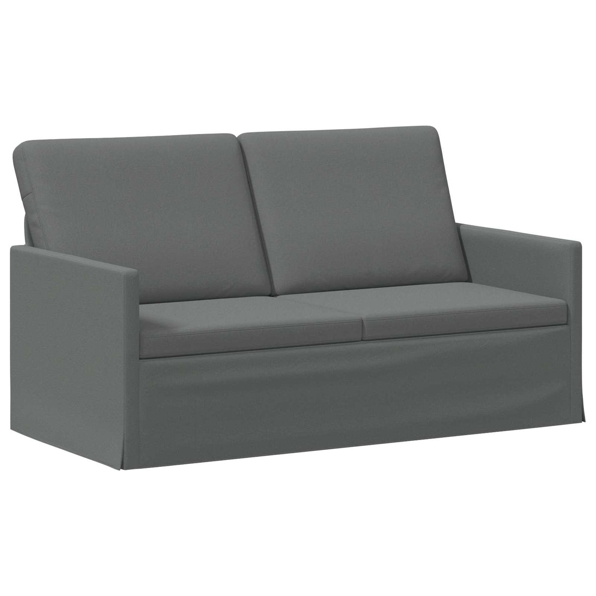 2 Seater Sofa 150 x 81 x 82 cm Fabric 140 cm Dark grey