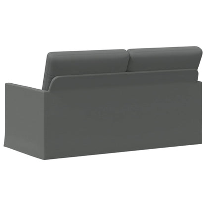 2 Seater Sofa 150 x 81 x 82 cm Fabric 140 cm Dark grey