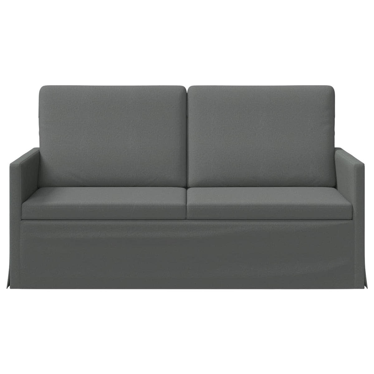 2 Seater Sofa 150 x 81 x 82 cm Fabric 140 cm Dark grey