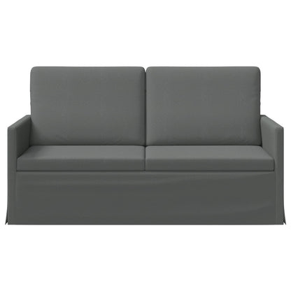 2 Seater Sofa 150 x 81 x 82 cm Fabric 140 cm Dark grey