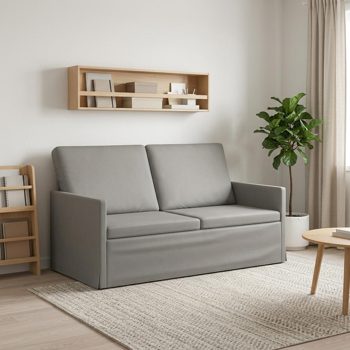 2 Seater Sofa 150 x 81 x 82 cm Velvet 140 cm Light grey