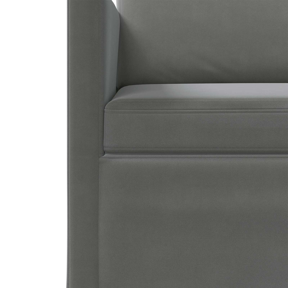 2 Seater Sofa 150 x 81 x 82 cm Velvet 140 cm Dark grey