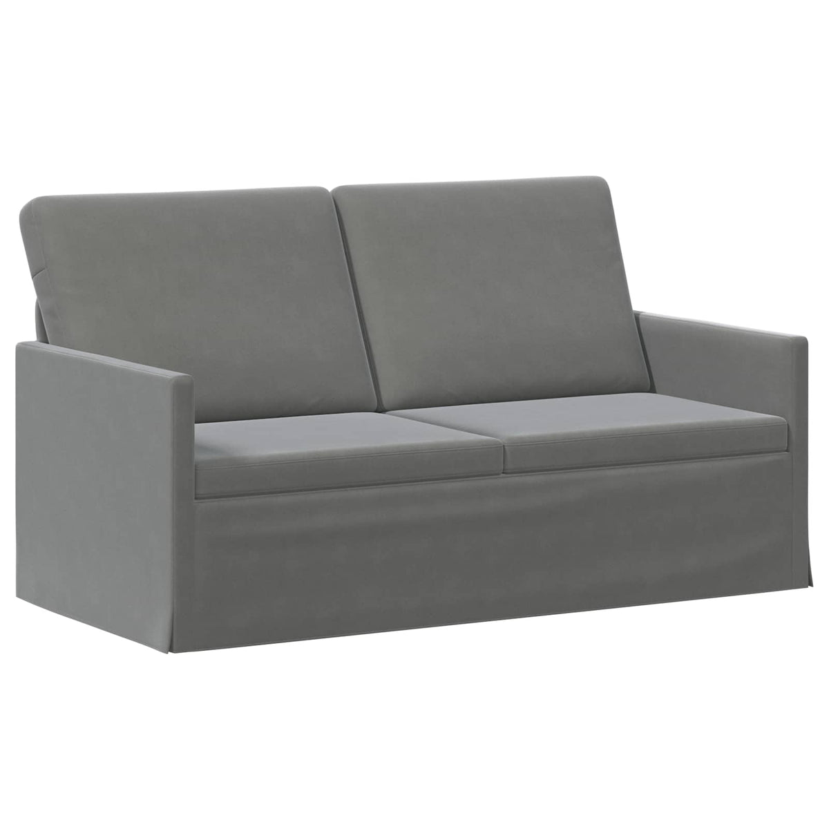 2 Seater Sofa 150 x 81 x 82 cm Velvet 140 cm Dark grey