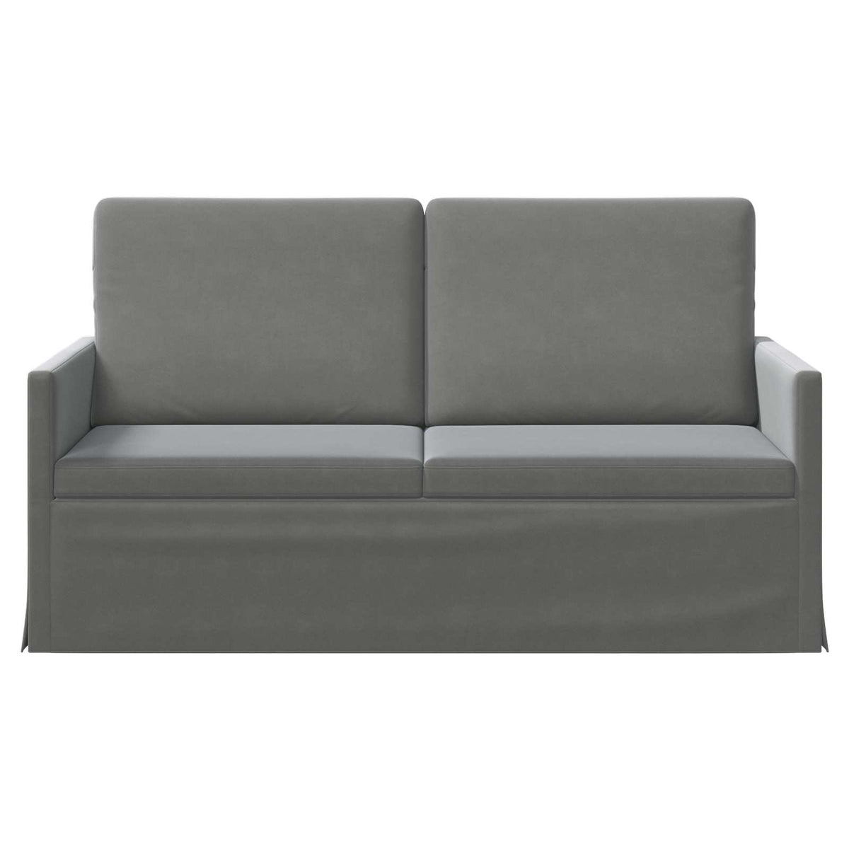 2 Seater Sofa 150 x 81 x 82 cm Velvet 140 cm Dark grey