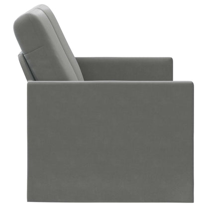 2 Seater Sofa 150 x 81 x 82 cm Velvet 140 cm Dark grey