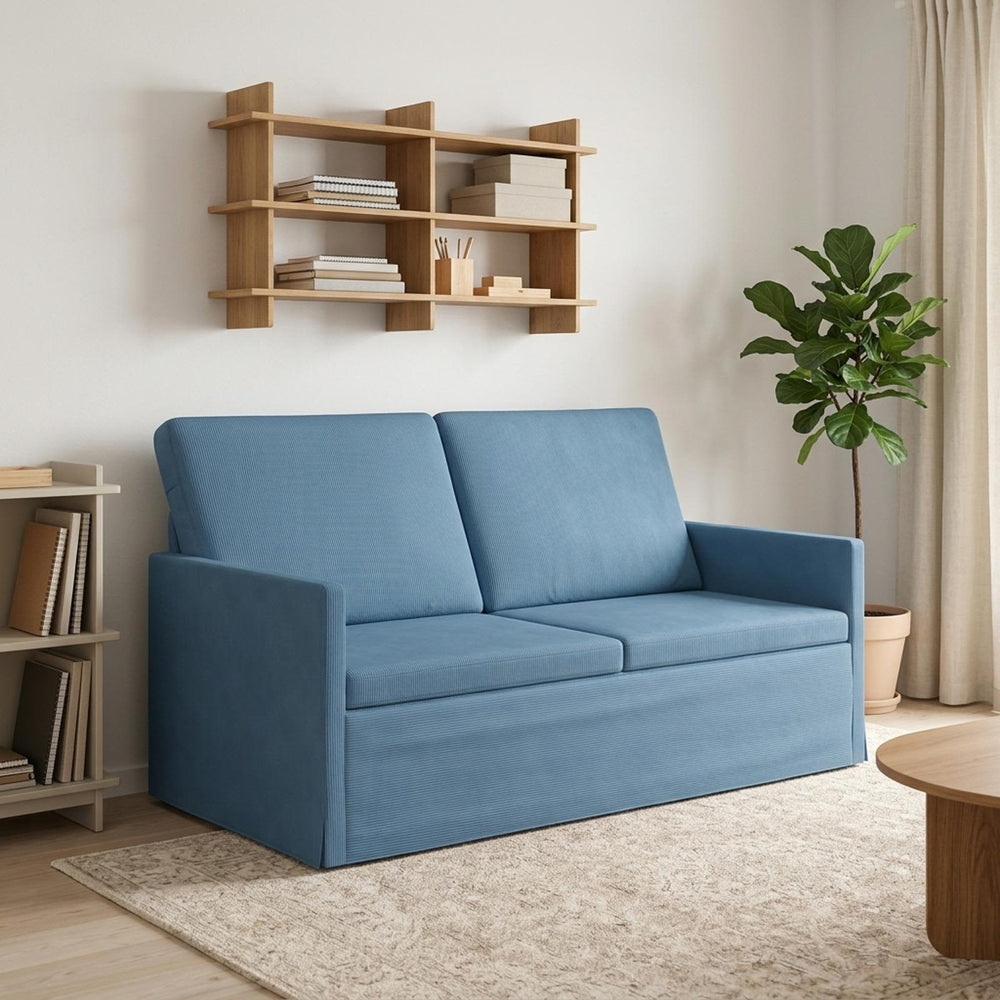 vidaXL 2 Seater Sofa 150 x 81 x 82 cm Corduroy Fabric 140 cm