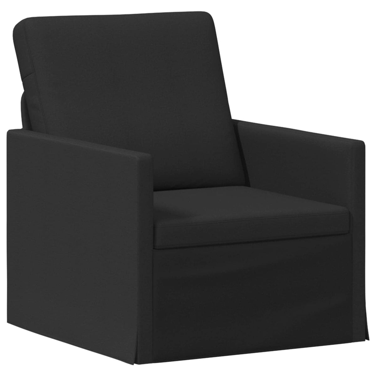Sofa Set 2 pcs Fabric 1-Seater + 2-Seater (140 cm) Black