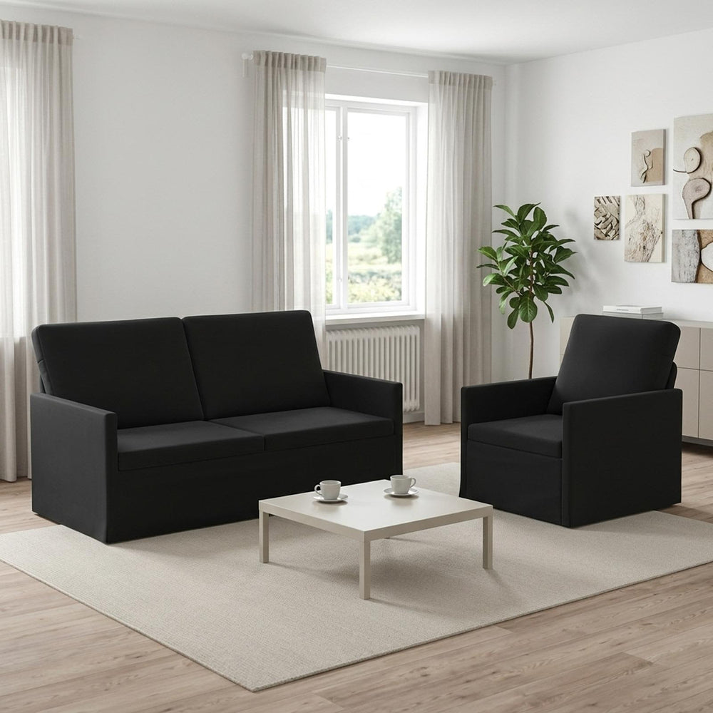 vidaXL Sofa Set 2 pcs Velvet 1-Seater + 2-Seater (140 cm)