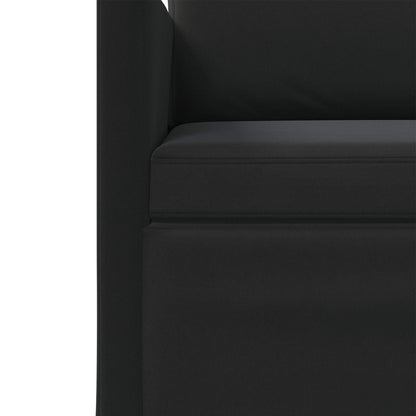 Sofa Set 2 pcs Velvet 1-Seater + 2-Seater (140 cm) Black
