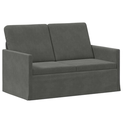 Sofa Set 2 pcs Corduroy Fabric 1-Seater + 2-Seater (120 cm) Dark grey