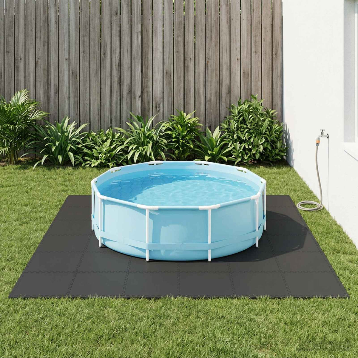 Pool Ground Mat 18 m² EVA Foam Thickness 0.4 cm Black 40