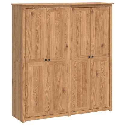 vidaXL Wardrobe PANAMA Honey 169 x 50 x 185 cm Solid Pine Wood 2