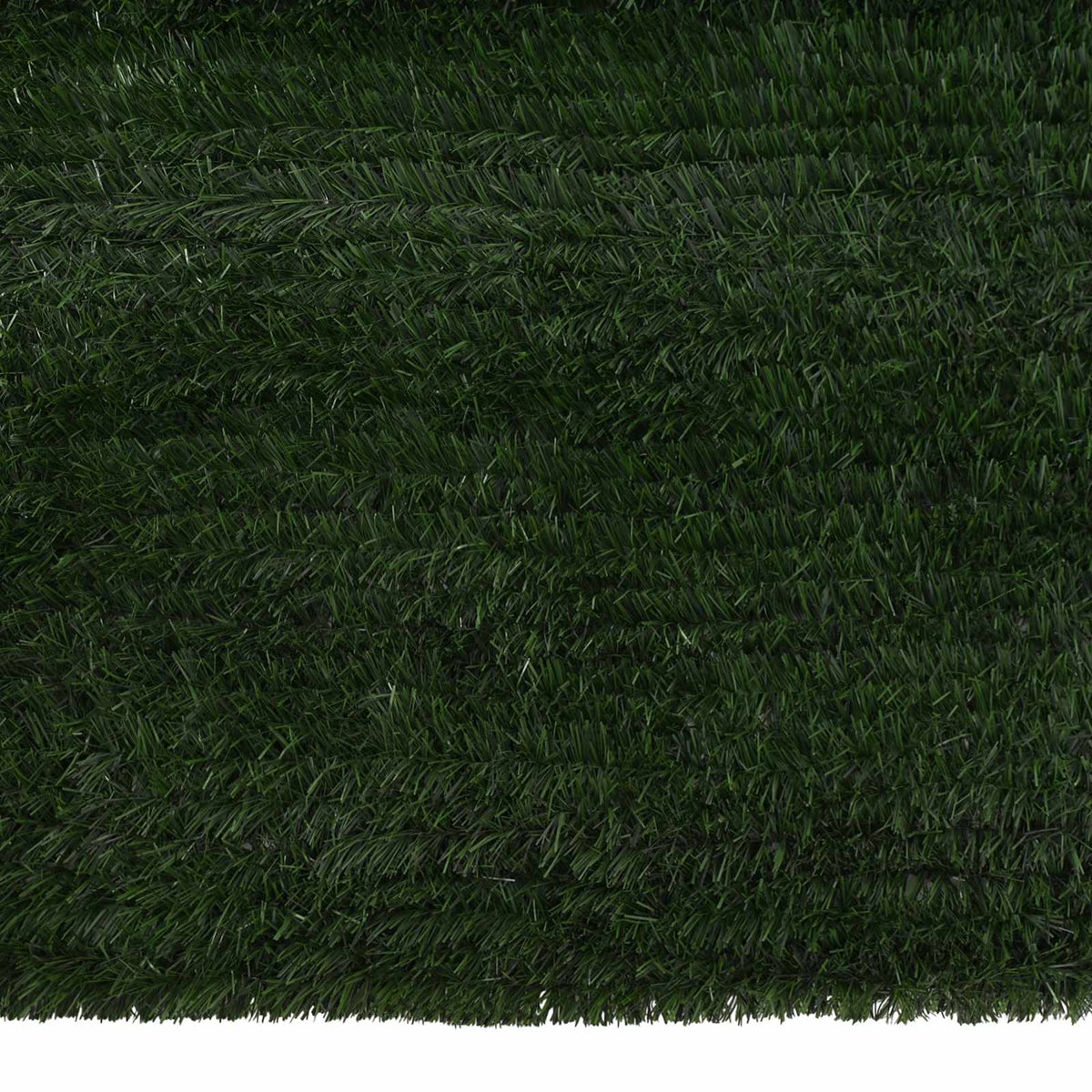 Artificial Fence PVC and Steel Dark green 1 m 6 m