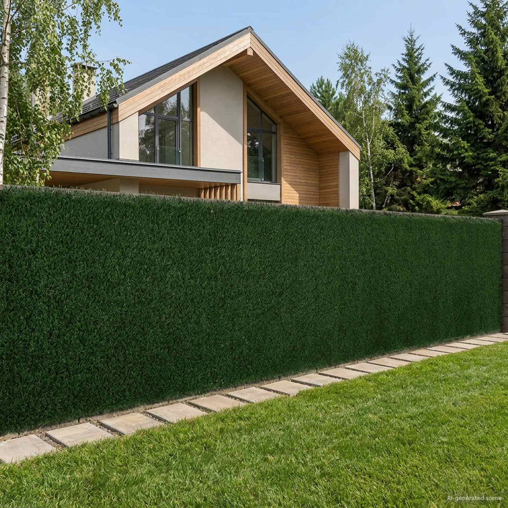 vidaXL Artificial Fence PVC and Steel