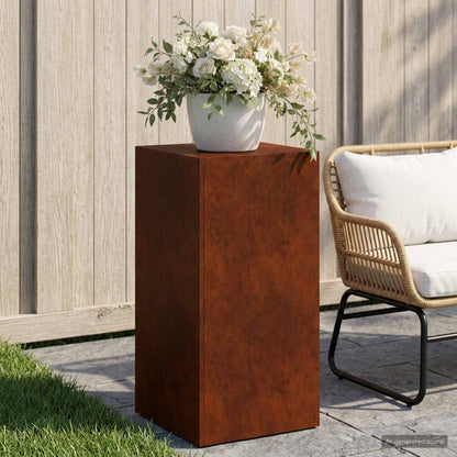 Plant Stand Rusty 30 x 30 x 40 cm Weathering Steel 1x (40 x 40 x 80 cm)