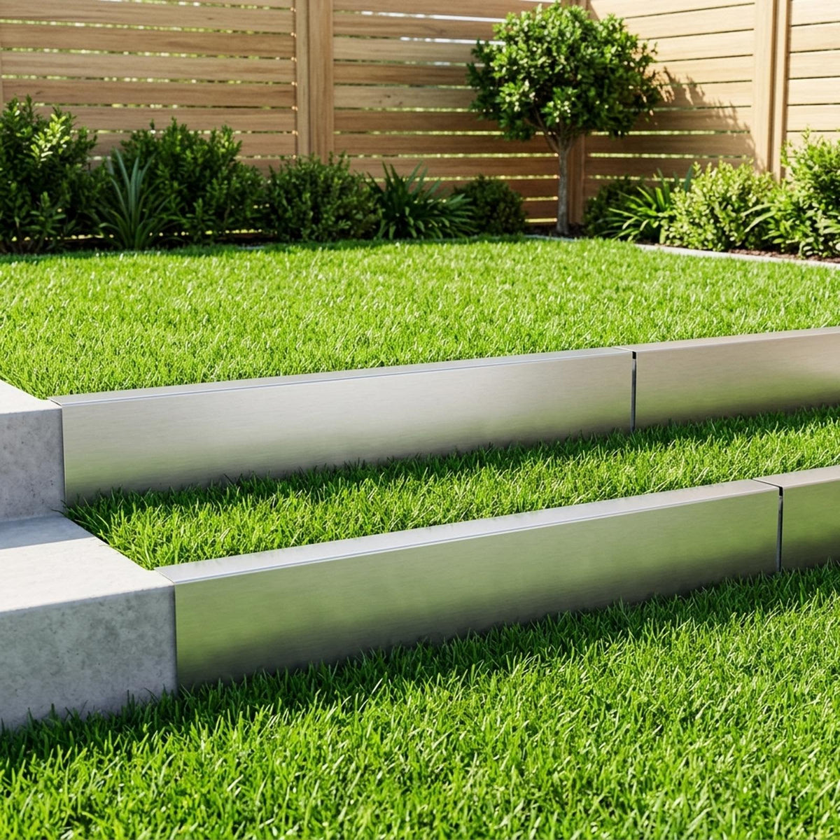 Garden Cover Profile 100 x 15 cm Steel 10 pcs Depth 10 cm Galvanised steel