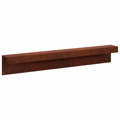 Garden Cover Profile 100 x 15 cm Steel 10 pcs Depth 10 cm Weathering steel
