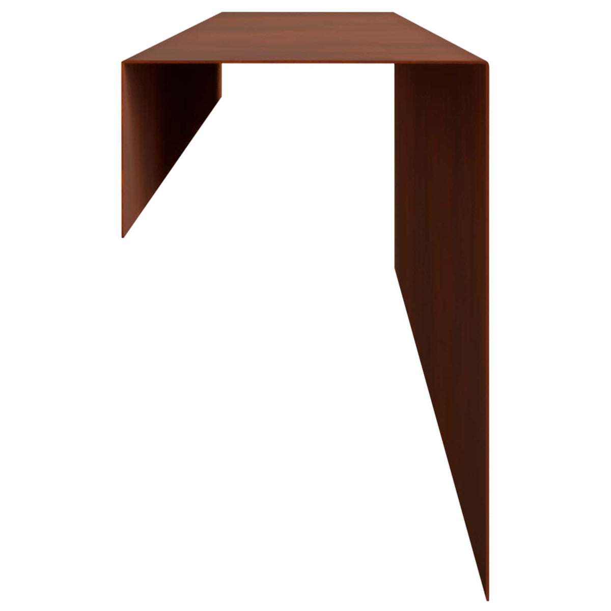 Garden Cover Profile 100 x 15 cm Steel 10 pcs Depth 10 cm Weathering steel