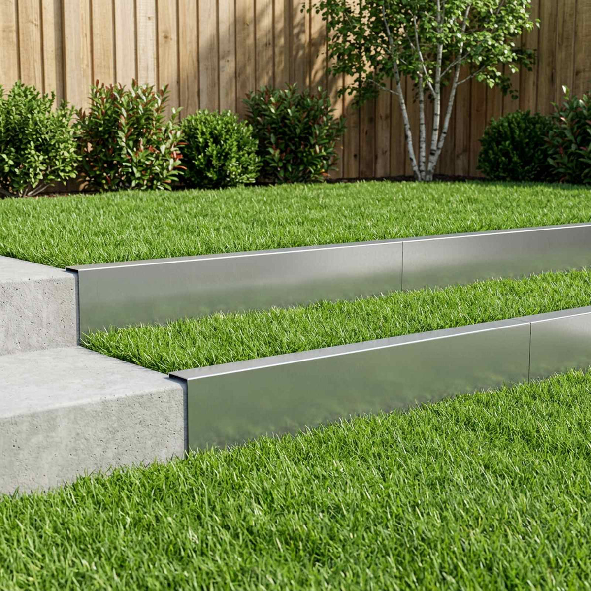 Garden Cover Profile 100 x 5 x 15 cm Steel 10 pcs Galvanised steel
